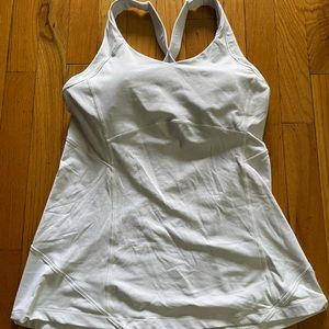 Lululemon white tank top size 10